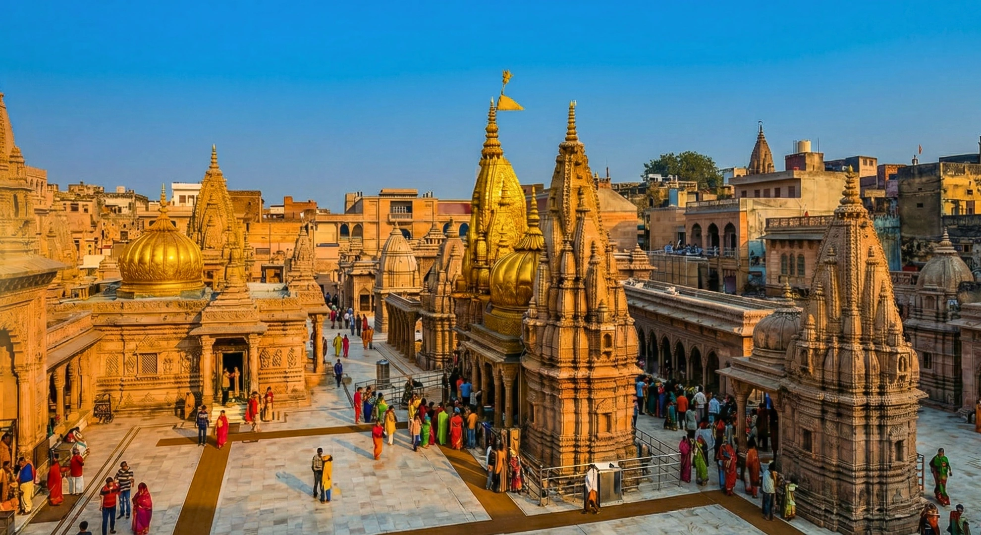 Kashi Vishwanath temple domes — spiritual authenticity
